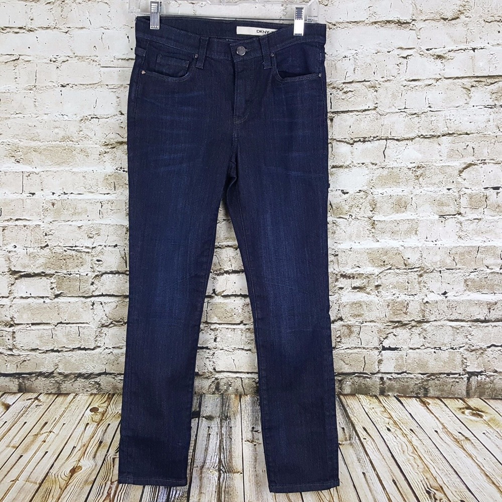 DKNY Jeans Womens Size 02‎ Dark Wash Denim Jeans Pants Boyfriend Casual